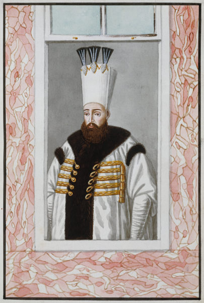 Ahmed III (1673-1736) Sultan 1703-30, from 'A Series of Portraits of the Emperors of Turkey' von John Young