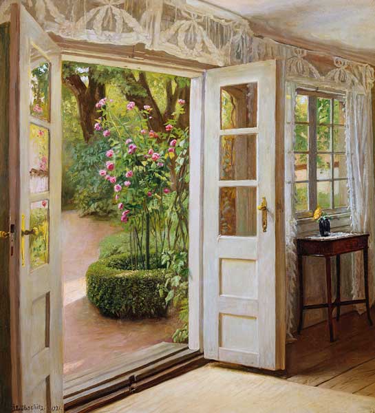 Die Tür zum Garten von John Leoppold Lubschitz
