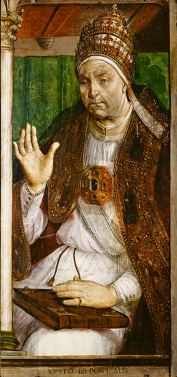 Portrait of Sixtus IV (1414-84) von Joos van Gent