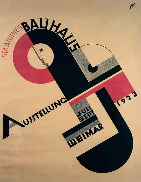 Bauhaus-Ausstellungsplakat von Joost Schmidt
