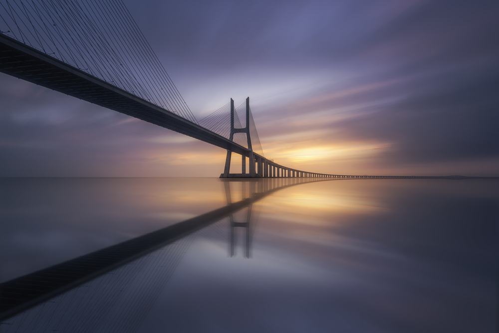 Sonnenaufgangsbrücke von Jorge Ruiz Dueso