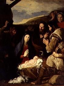 Die Anbetung der Hirten von José (auch Jusepe) de Ribera