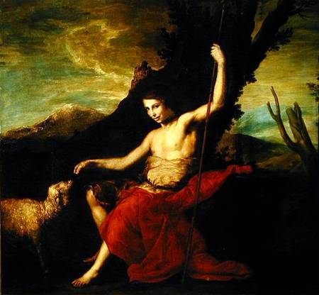 St. John the Baptist in the Wilderness von José (auch Jusepe) de Ribera