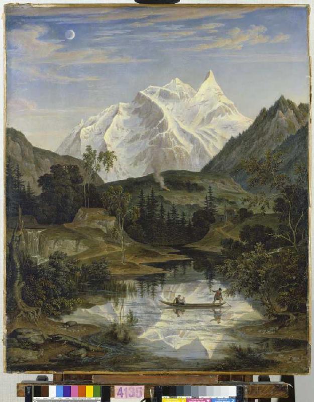 Gebirgslandschaft mit See von Joseph Anton Koch