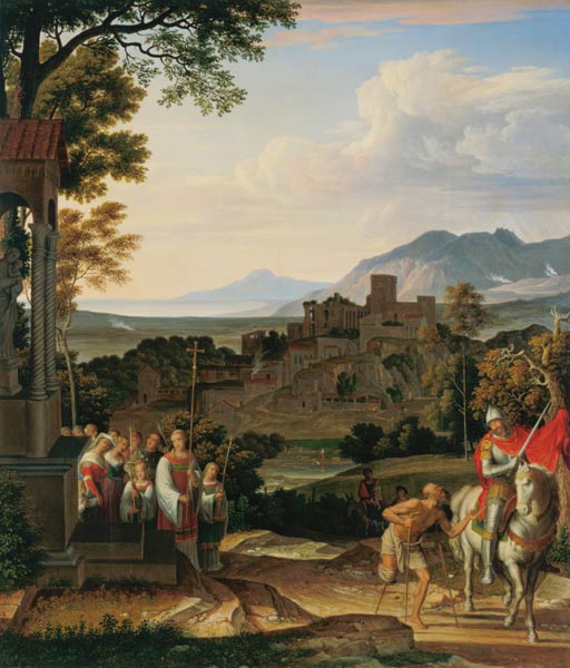 Landschaft mit dem hl. Martin von Joseph Anton Koch