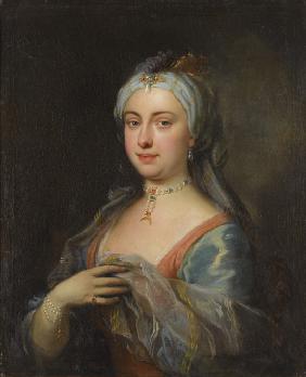 Porträt von Lady Mary Wortley Montagu (1689-1762)