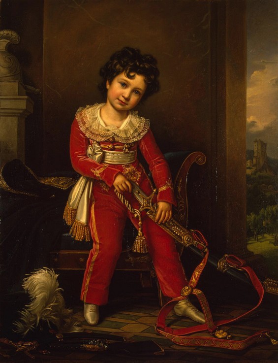 Porträt von Maximilian de Beauharnais, 3. Herzog von Leuchtenberg als Kind von Joseph Karl Stieler