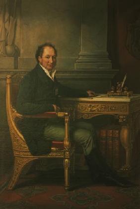 Max I. Joseph, Koenig von Bayern, am Schreibtisch 1814