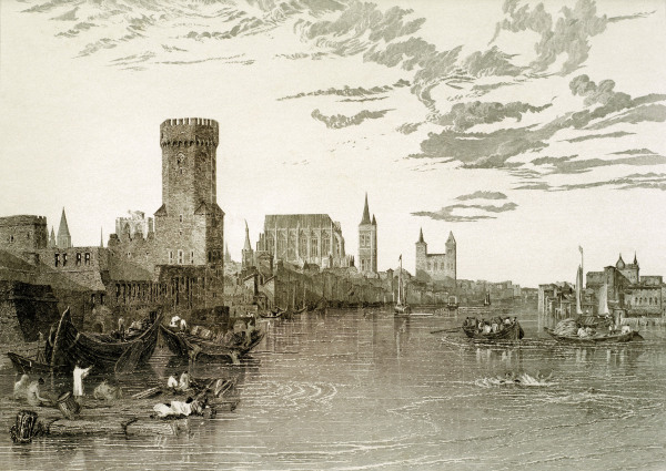 Köln vom Fluß aus von William Turner