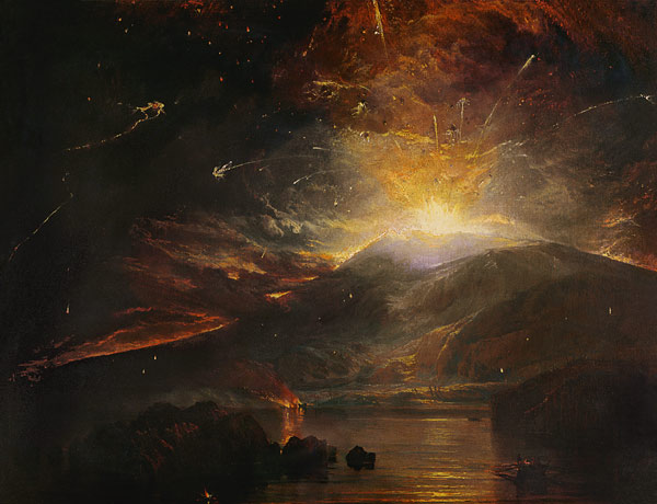 The Eruption of the Soufriere Mountains in the Island of St. Vincent von William Turner