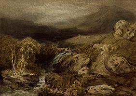Hochwasser führender Fluss (Coniston) 1794