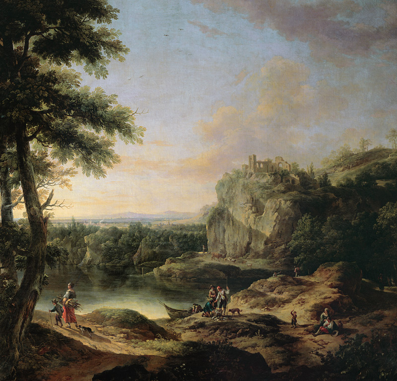 Landscape scene von Joseph Rosa or Roos