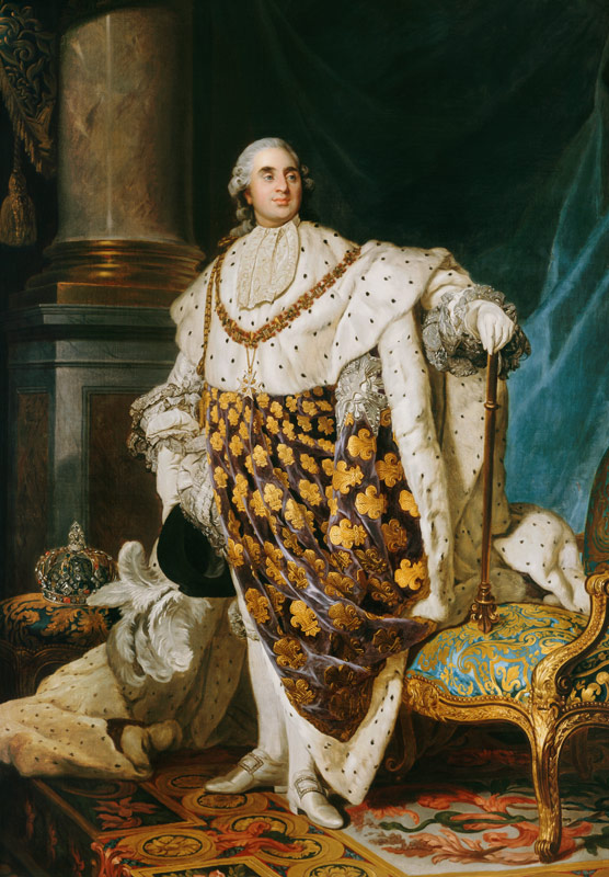 Louis XVI (1754-93) King of France in Coronation Robes von Joseph Siffred Duplessis
