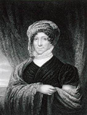 Dolly Madison (1772-1849) engraved by John Francis Eugene Prud'Homme (1800-92) after a drawing of th