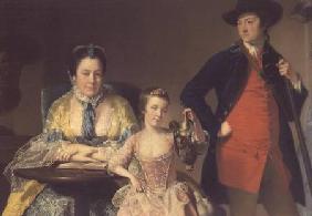 James and Mary Shuttleworth with one of their Daughters 1764