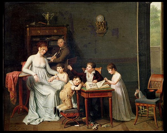 Portrait of a Family, 1800-01 von Joseph Marcellin Combette