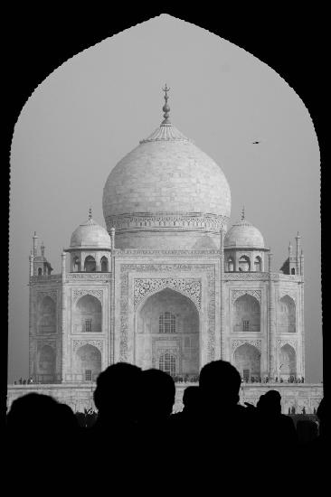 Erster Blick auf das Taj Mahal