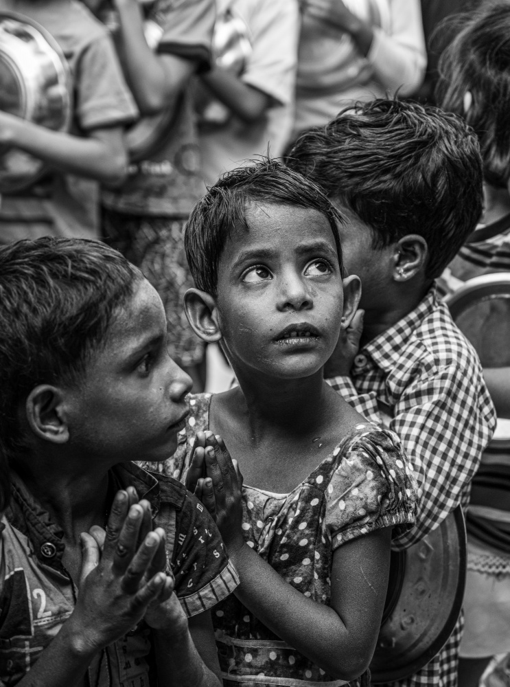 Entfavorisierte Kinder aus Kalkutta von Josselin VIGNAND