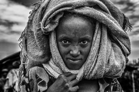 Äthiopisches Mädchen.