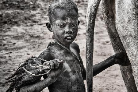 Bereit,die Kuh zu stimulieren – Südsudan