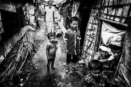 In einem Rohingya-Flüchtlingslager – Bangladesch