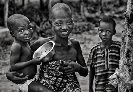 Kinder aus Benin.