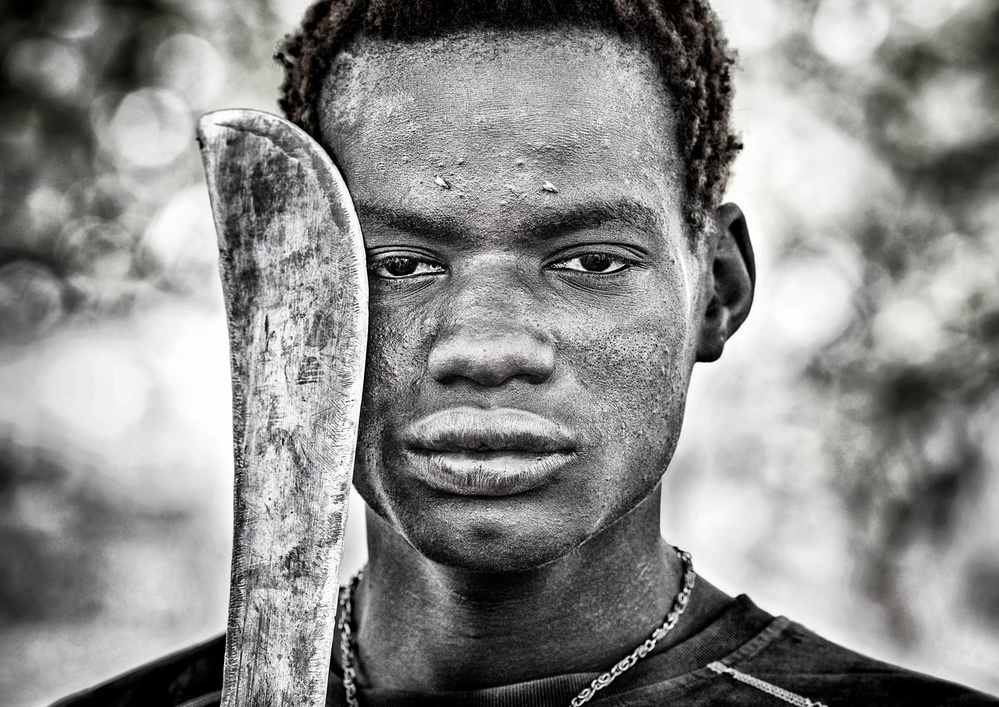 Mann des Mundari-Stammes - Südsudan von Joxe Inazio Kuesta Garmendia