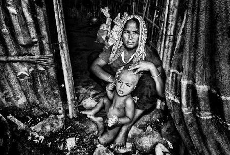 Rohingya-Flüchtlingsmutter und Sohn – Bangladesch