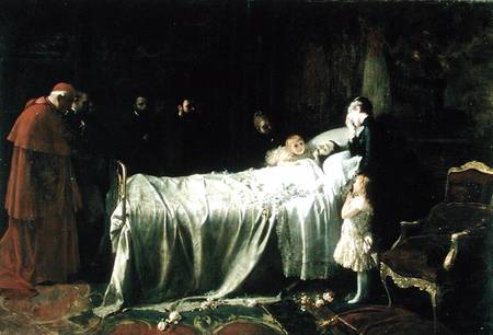 The Death of Don Alfonso XII (1857-85) (The Final Kiss) von Juan Antonio Benlliure y Gil