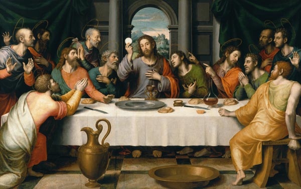 Das letzte Abendmahl von Juan de Juanes (eigentl. Vicente Joannes Macip)