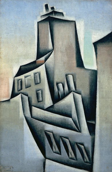 Juan Gris, Häuser in Paris von Juan Gris