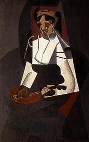 Frau mit Mandoline von Juan Gris