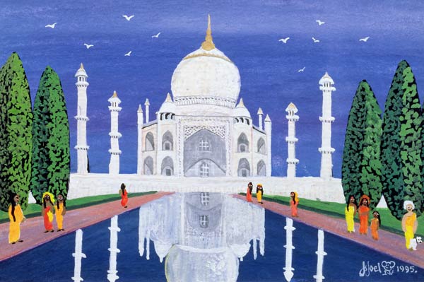 Taj Mahal, 1995 (w/c)  von Judy  Joel