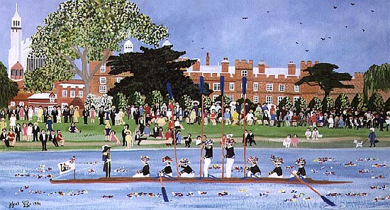 The Procession of Boats at Eton College  von Judy  Joel