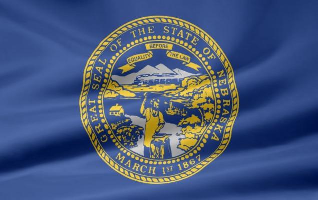 Nebraska Flagge von Juergen Priewe