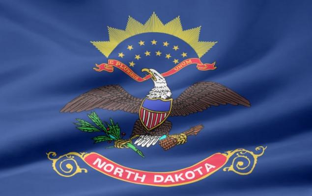 North Dakota Flagge von Juergen Priewe