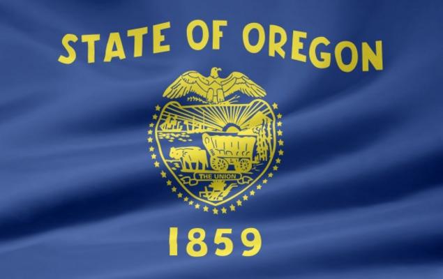 Oregon Flagge von Juergen Priewe