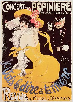 Poster for the Concert de la Pepiniere 1902