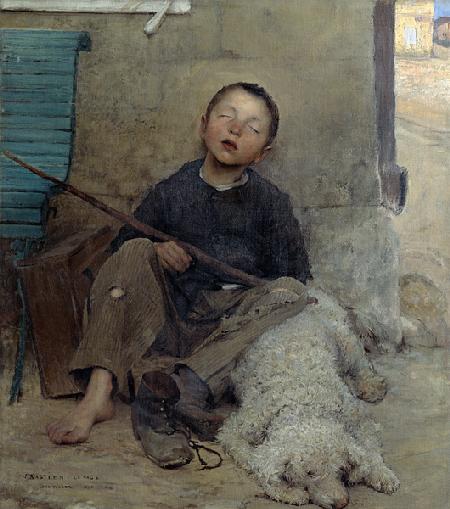 Le colporteur endormi 1882