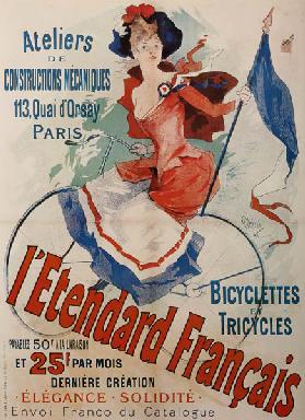 L'Etendard Français Bicycles (Plakat) 1891