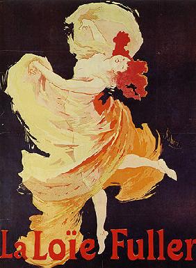 Plakat für die Tänzerin Loie Fuller 1893