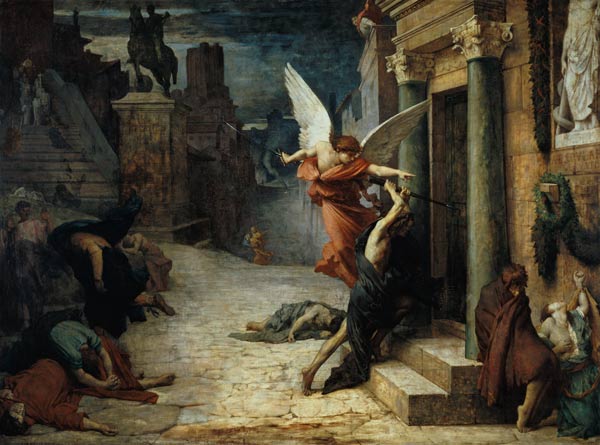 Die Pest in Rom (La Légende dorée, oder Légende de Saint Sébastien) von Jules Elie Delaunay