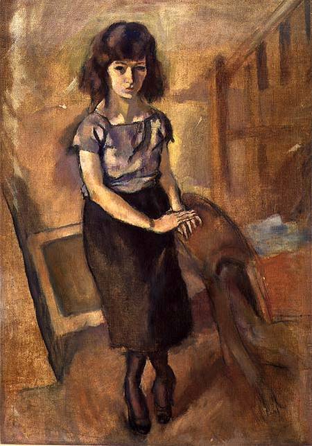 Standing Young Woman von Jules Pascin