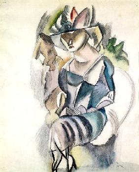Seated woman 1917  and