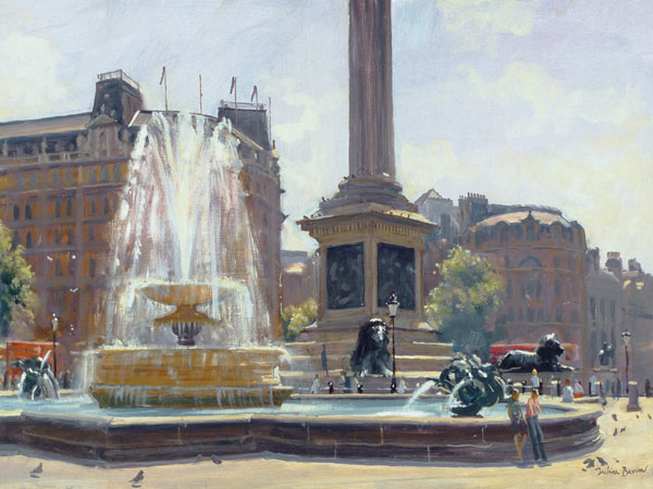 Trafalgar Square, London (oil on canvas)  von Julian  Barrow