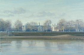 Royal Hospital from Battersea Park (oil on canvas) 