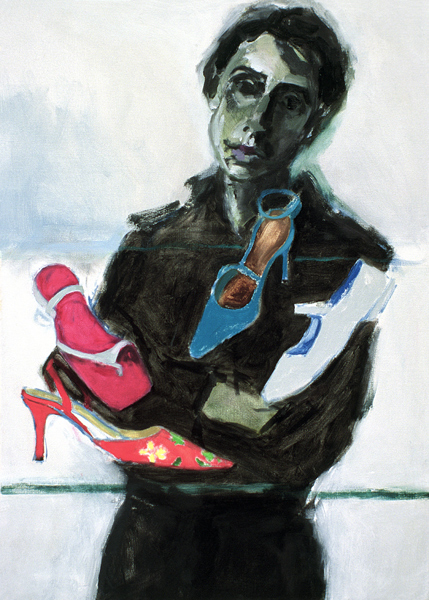 Shoe Shop II (oil on canvas)  von Julie  Held