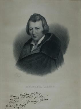 Porträt des Dichters Heinrich Heine (1797-1856) 1839