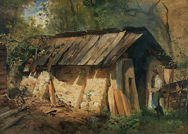 Hütte im Sonnenschein 1859