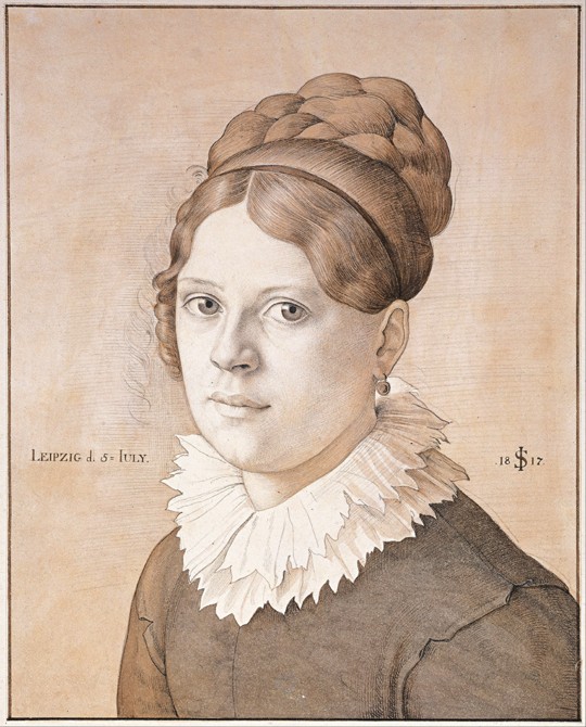 Bildnis Henriette Schnorr von Carolsfeld von Julius Schnorr von Carolsfeld